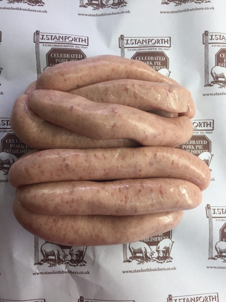 Traditional Thin Pork Sausage Stanforth Butchers 